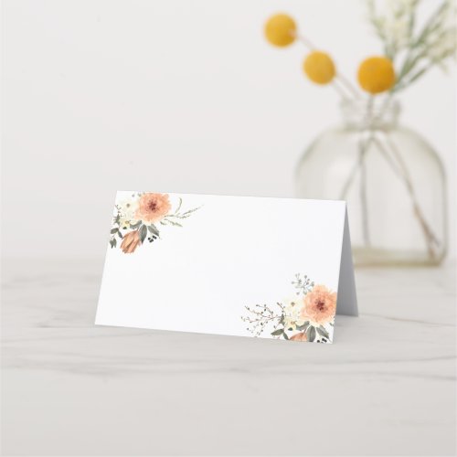 Terracota Flower Blank Wedding Cards