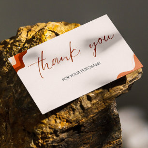 Terracota Order Thank You Small Business Marketing Card
