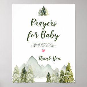 Terracota Pumpkin Baby Shower Prayers for Baby Pos Poster