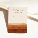 Terracotta Abstract Desert Earring Display Card at Zazzle