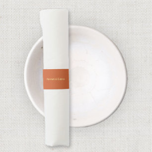 Terracotta Add Name Napkin Bands