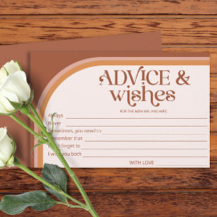 Terracotta Arch Advice and Wishes Bridal Shower Stationery