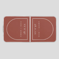 Terracotta Arch Wedding Beer Pong Table