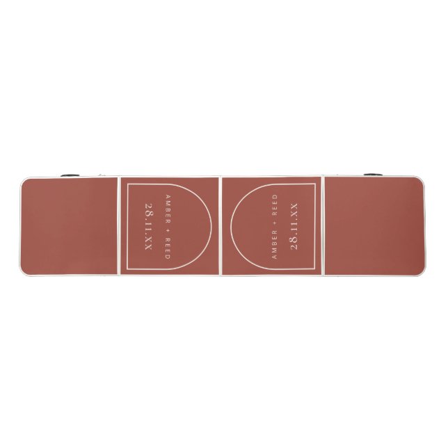 Terracotta Arch Wedding Beer Pong Table (Top)