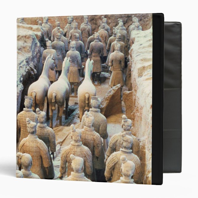 Terracotta Army, Qin Dynasty, 210 BC 3 Ring Binder (Front/Inside)