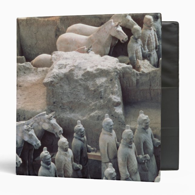 Terracotta Army, Qin Dynasty, 210 BC 3 Ring Binder (Front/Inside)
