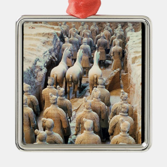 Terracotta Army, Qin Dynasty, 210 BC Metal Ornament (Front)