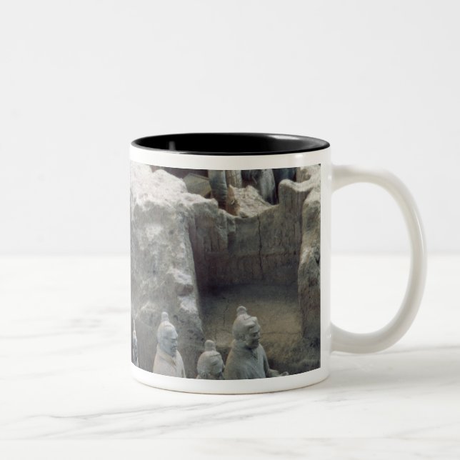 Terracotta Army, Qin Dynasty, 210 BC Two-Tone Coffee Mug (Right)