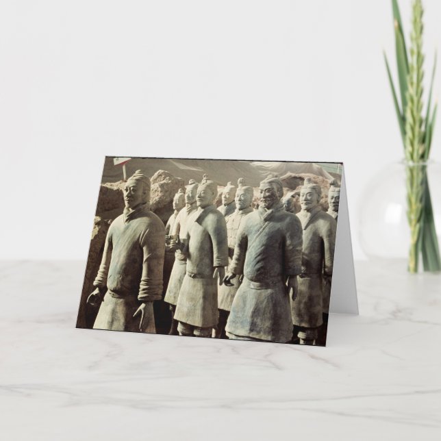 Terracotta Army, Qin Dynasty, 210 BC; warriors Card (Front)