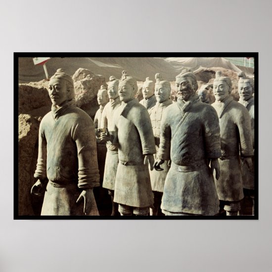 Terracotta Army Qin Dynasty 210 BC; warriors Poster