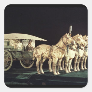 Terracotta Army, Qin Dynasty Square Sticker