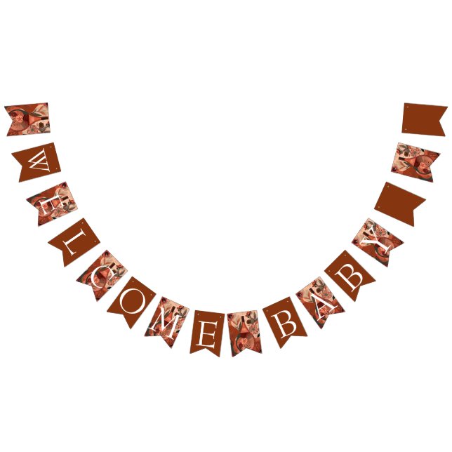  Terracotta baby shower   Bunting Flags (All)
