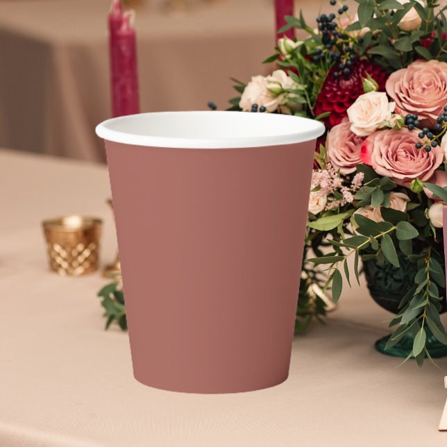 Terracotta Bohemian Chic Autumn Wedding Trendy Paper Cups (Creator Uploaded)