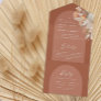 terracotta bohemian pampas grass wedding all in on all in one invitation