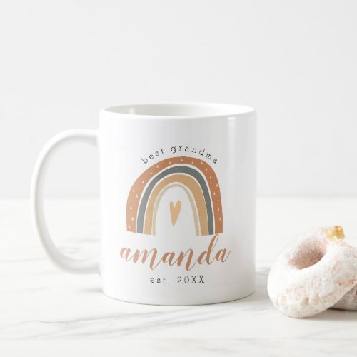 Terracotta Bohemian Rainbow Cute Best Grandma Boho Coffee Mug