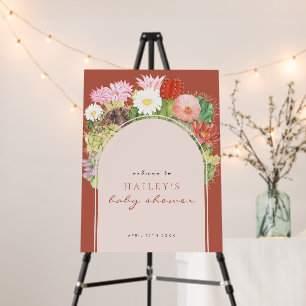 Terracotta Boho Cactus Welcome Sign Baby Shower