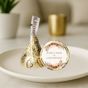Terracotta Boho Fall Floral Candy Favors Wedding