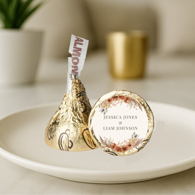 Terracotta Boho Fall Floral Candy Favors Wedding  (Terracotta Boho Fall Floral Candy Favors Wedding)