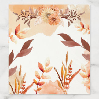 Terracotta Boho Floral Autumn Rustic Elegant Envelope Liner