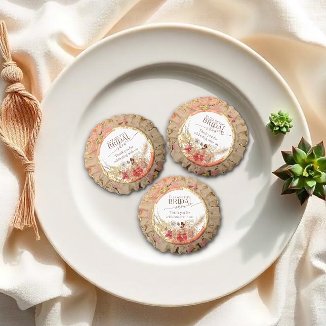 Terracotta Boho Floral Bridal Shower Hershey®'s Reese's Peanut Butter Cups (Creator Uploaded)