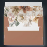 Terracotta Boho Floral Wedding Invitation Envelope<br><div class="desc">Matching Envelope for our Boho Pampas Grass Wedding and Bridal Shower Invitation. This Design features a terracotta rust color envelope with beautiful flowers in neutral brown tones making it perfect for your boho theme event. Matching items in our store Cava Party Design</div>