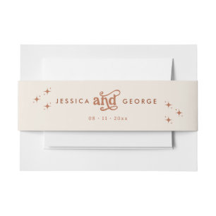 Terracotta Boho Invitation Belly Band