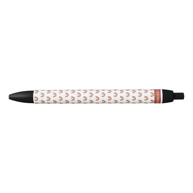 Terracotta Boho Rainbow Thank You Gift Pen (Front)