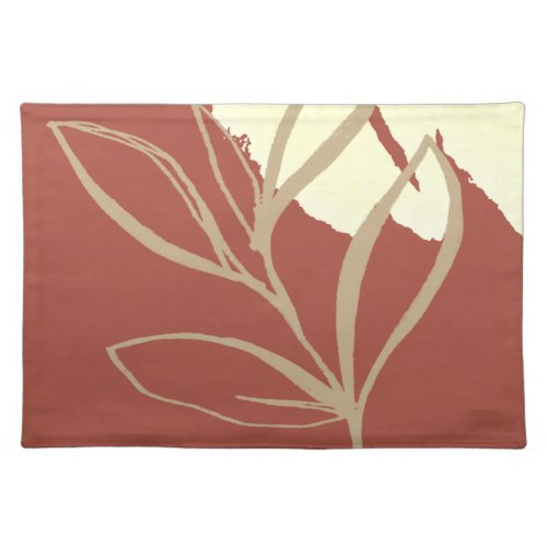 Terracotta Boho Watercolor Cloth Placemat