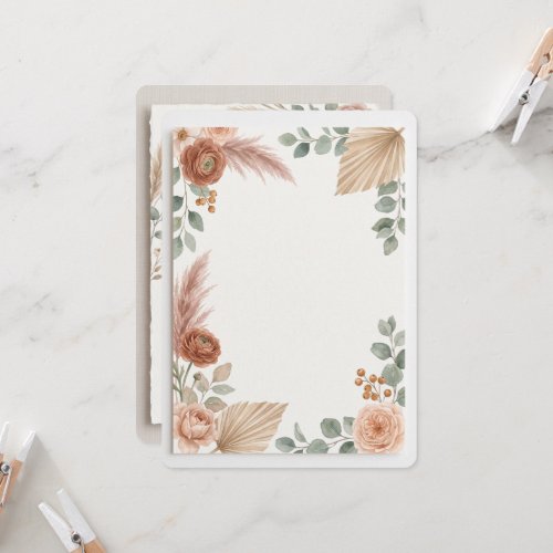 Terracotta Boho Wedding Invitation