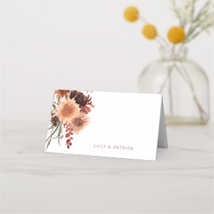 Terracotta Boho Wedding Place Card