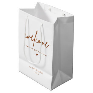 Terracotta Boho Wedding Welcome Favors Medium Gift Bag