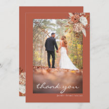 Terracotta Brown Bohemian Floral Rustic Wedding