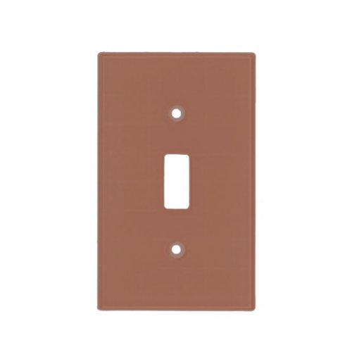 Terracotta Brown Solid Color Perfect Penny S180_6 Light Switch Cover