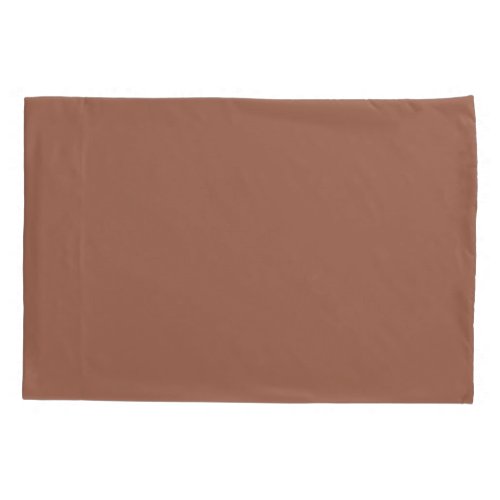 Terracotta Brown Solid Color Perfect Penny S180_6 Pillow Case