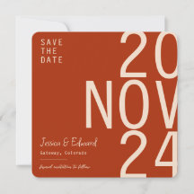 Terracotta Burnt Orange & Beige Boho Rustic Modern