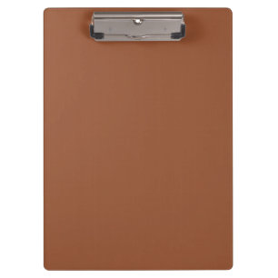 Terracotta Burnt Orange Solid Color Clipboard
