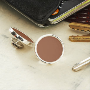 Terracotta Burnt Orange Solid Color Lapel Pin
