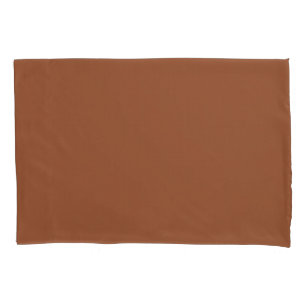 Terracotta Burnt Orange Solid Color Pillow Case