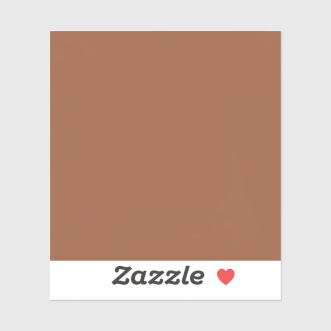 Terracotta Burnt Orange Solid Color  Sticker (Sheet)