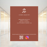 Terracotta business logo qr code instagram flyer<br><div class="desc">Personalize and add your business logo,  name,  address,  your text,  your own QR code to your instagram account. Terracotta,  dusty earth colored background.</div>