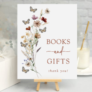 Terracotta Butterfly Gifts Baby Shower Poster