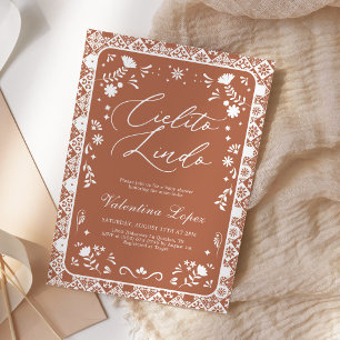 Terracotta Cielito Lindo Talavera Baby Shower Invitation
