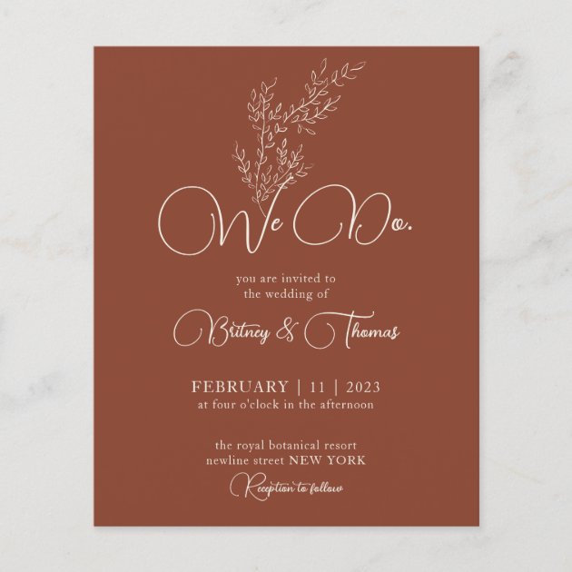 Terracotta Classy Budget we do Flyer