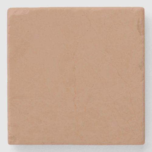 Terracotta Clay Brown Solid Color _ Color _ Hue Stone Coaster