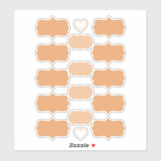 Terracotta Color Create Your Own Vinyl Labels