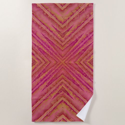 Terracotta Color Southwest Beach Towel