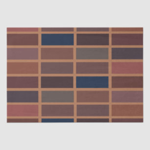 Terracotta Colorful Stripes Modern Earthy Tissue Paper