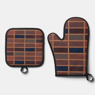 Terracotta Colorful Stripes Modern Elegant