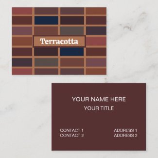 Terracotta Colorful Stripes Modern Minimal