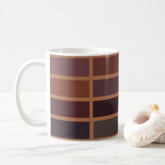 Terracotta Colorful Stripes Rust Modern